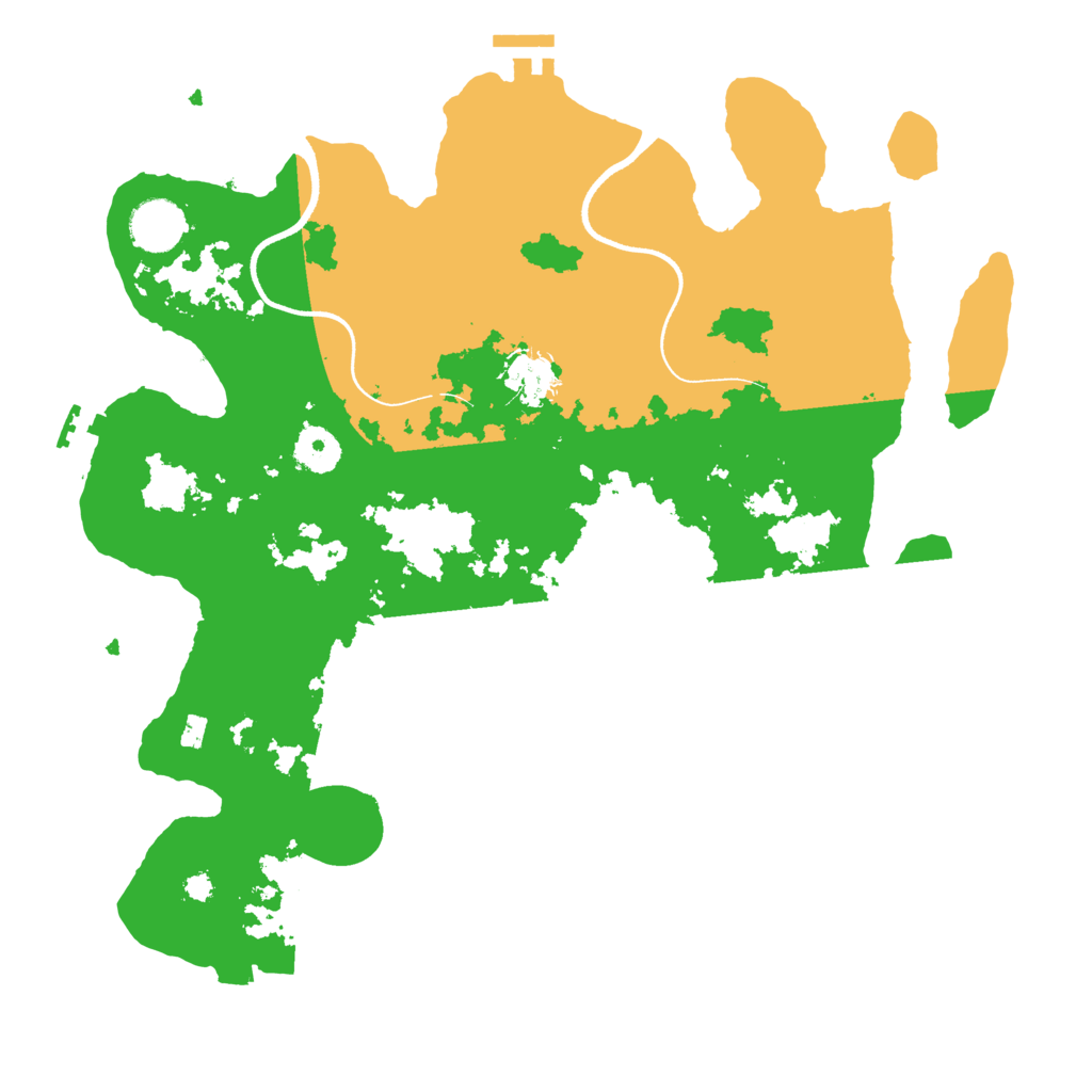 Biome Rust Map: Procedural Map, Size: 3600, Seed: 168481301