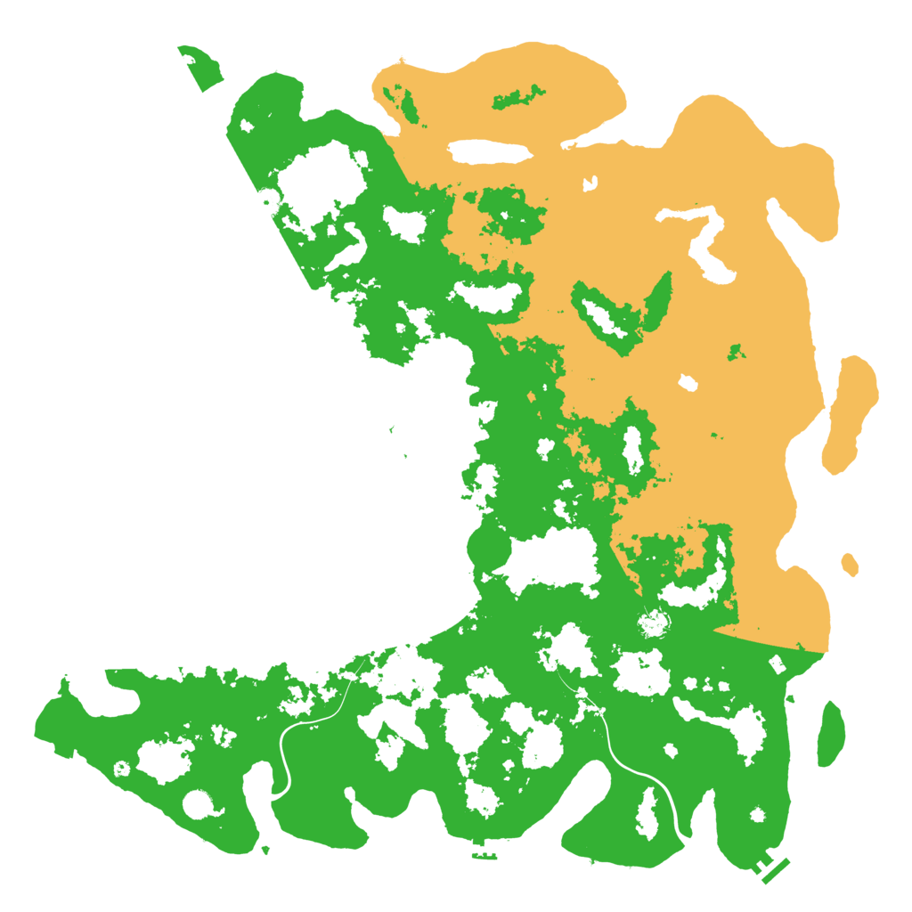 Biome Rust Map: Procedural Map, Size: 5500, Seed: 50001