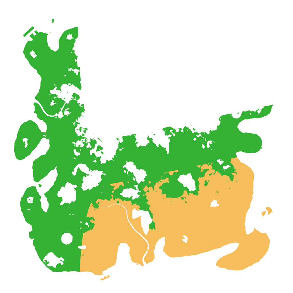 Biome Rust Map: Procedural Map, Size: 4500, Seed: 1021816334