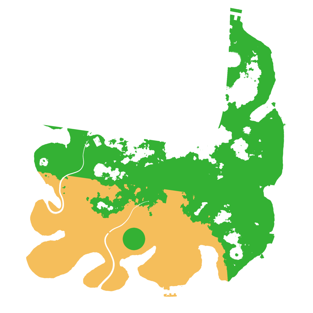 Biome Rust Map: Procedural Map, Size: 3700, Seed: 32688834