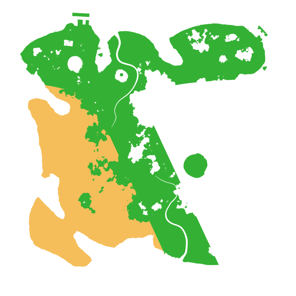 Biome Rust Map: Procedural Map, Size: 3500, Seed: 4248607