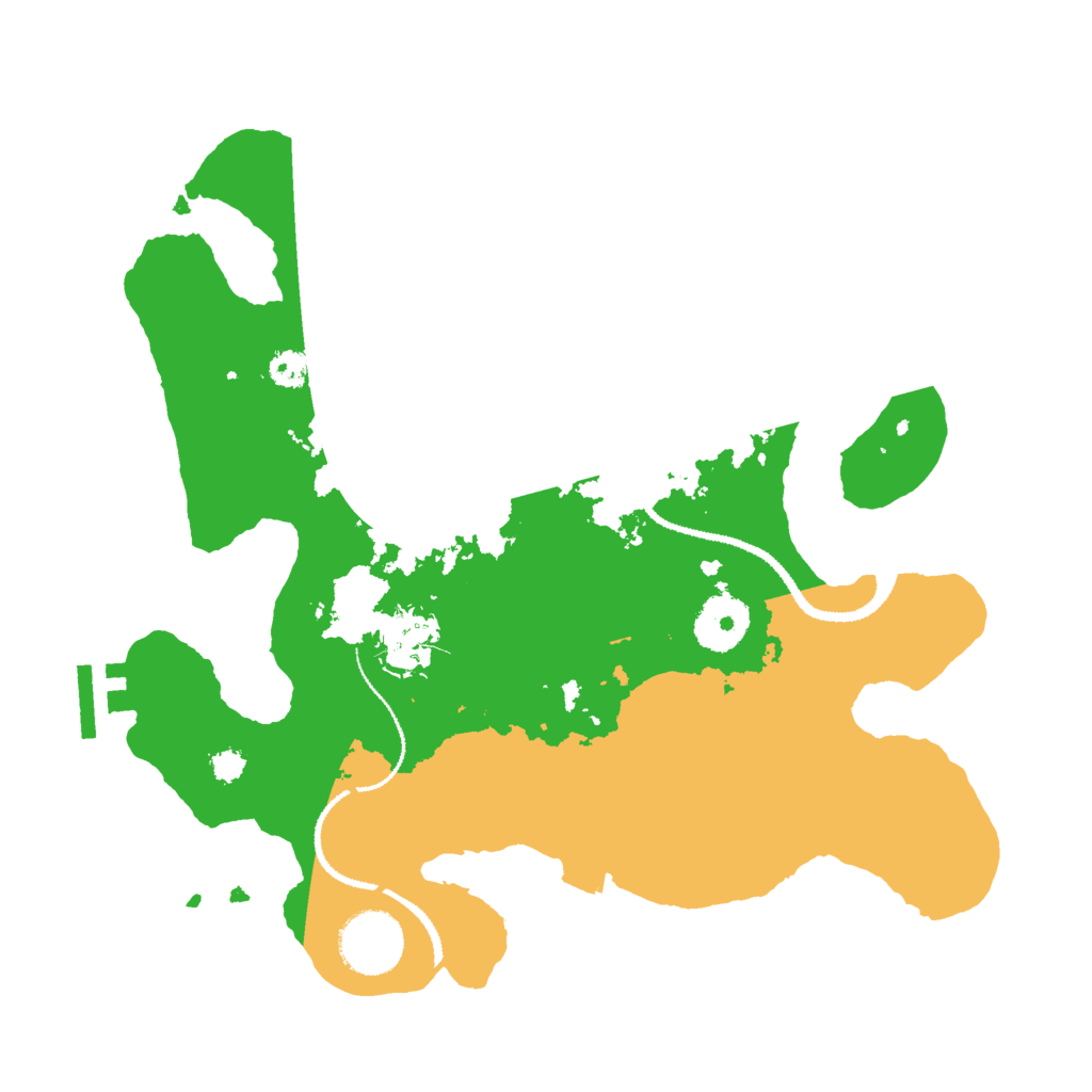 Biome Rust Map: Procedural Map, Size: 3000, Seed: 1177978421