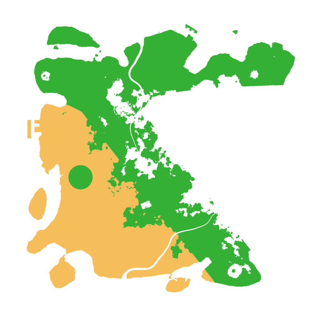 Biome Rust Map: Procedural Map, Size: 3500, Seed: 62126520