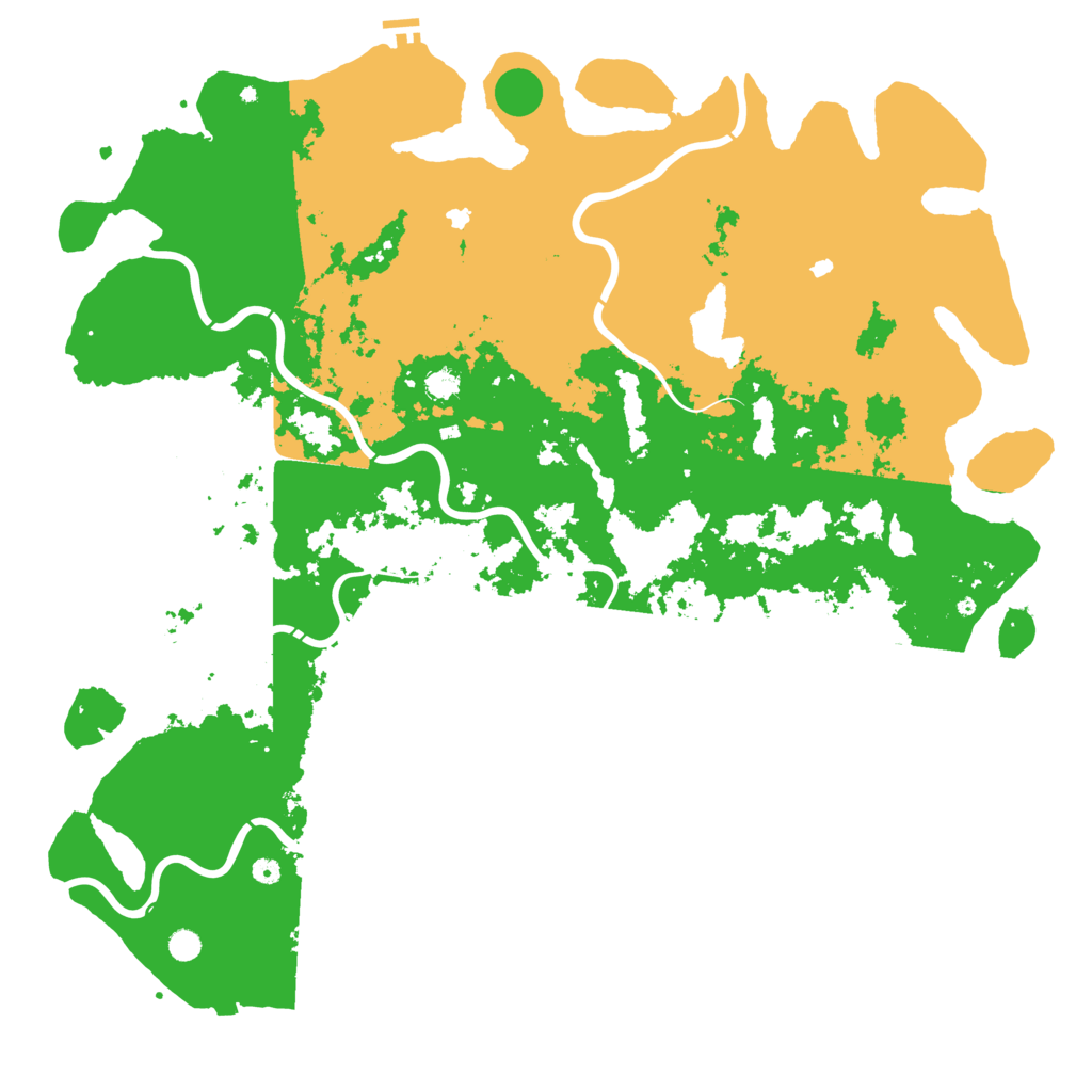 Biome Rust Map: Procedural Map, Size: 6000, Seed: 1533743876