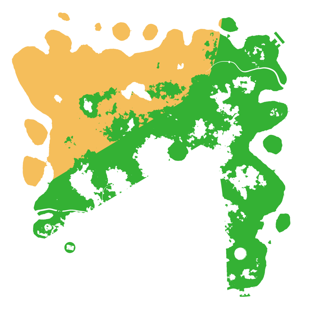 Biome Rust Map: Procedural Map, Size: 4500, Seed: 57457944