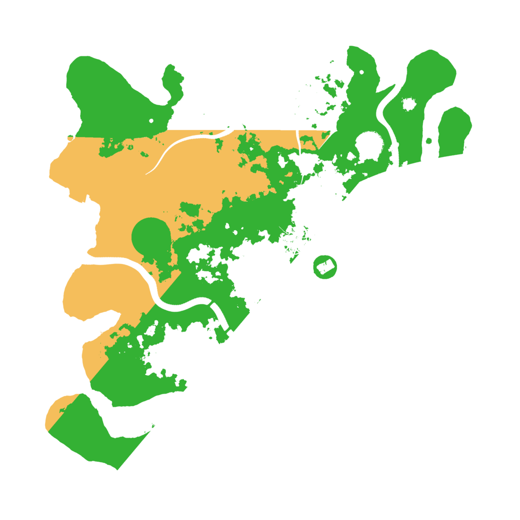 Biome Rust Map: Procedural Map, Size: 3500, Seed: 407954975