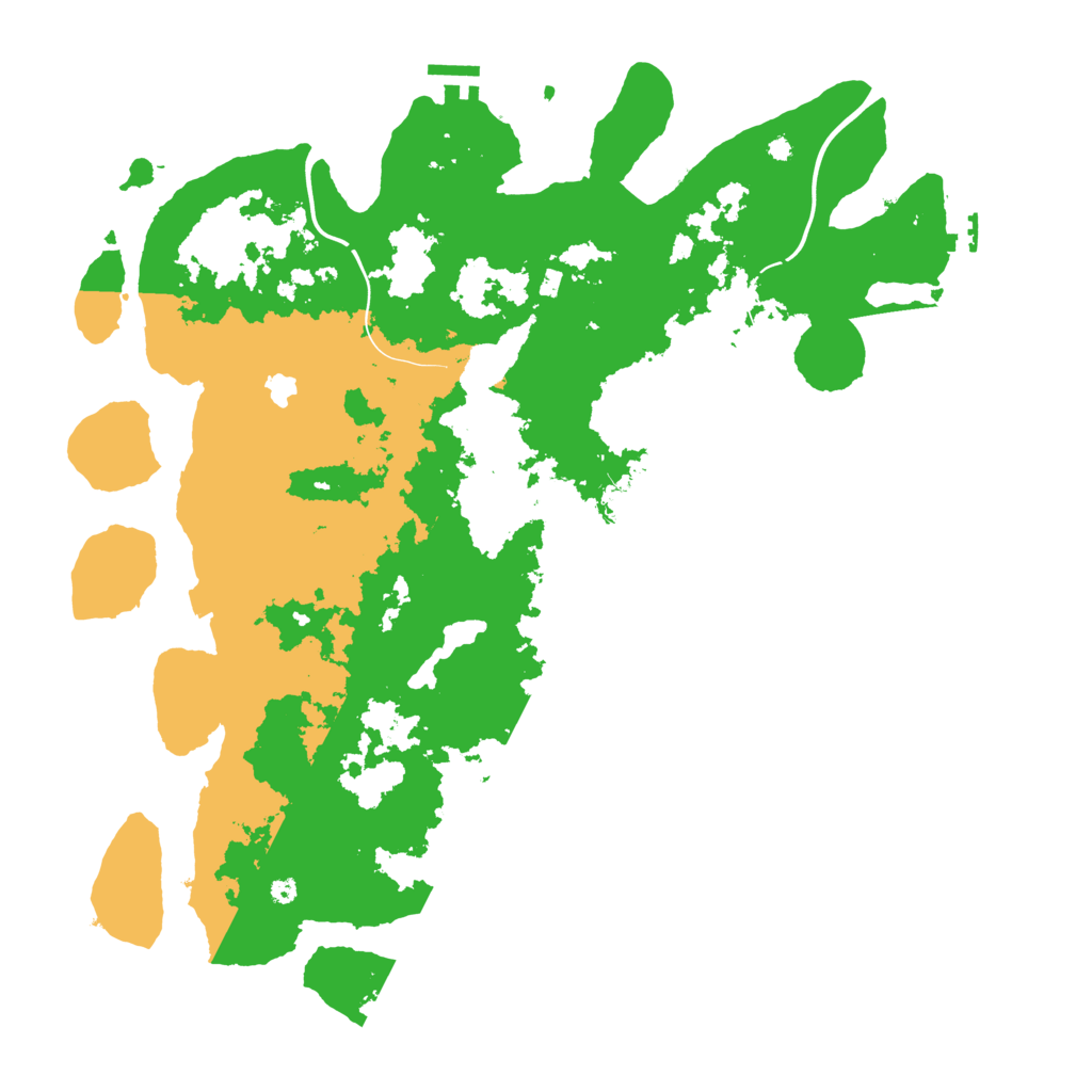 Biome Rust Map: Procedural Map, Size: 4250, Seed: 148833959