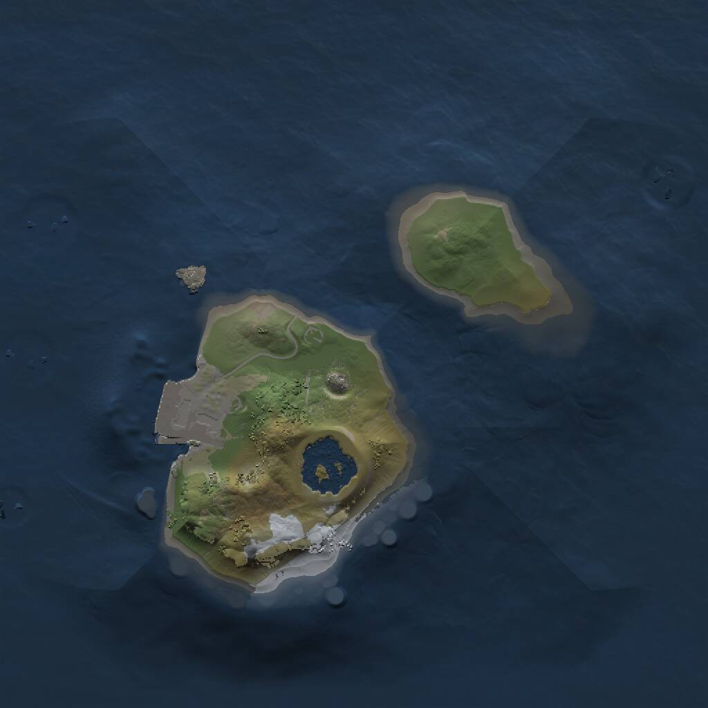 Rust Map: Procedural Map, Size: 1300, Seed: 94292, 1 Monuments