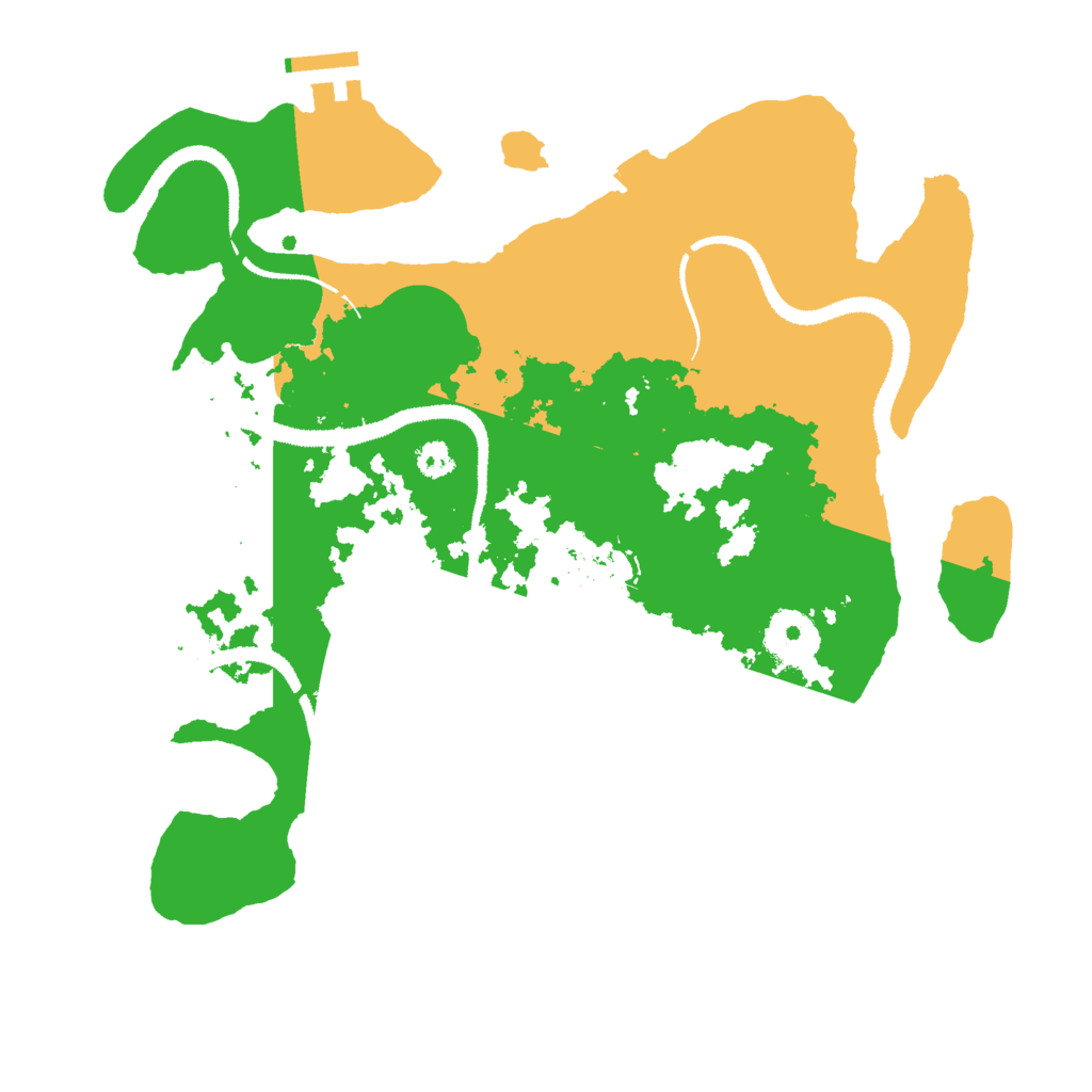 Biome Rust Map: Procedural Map, Size: 3000, Seed: 545118309