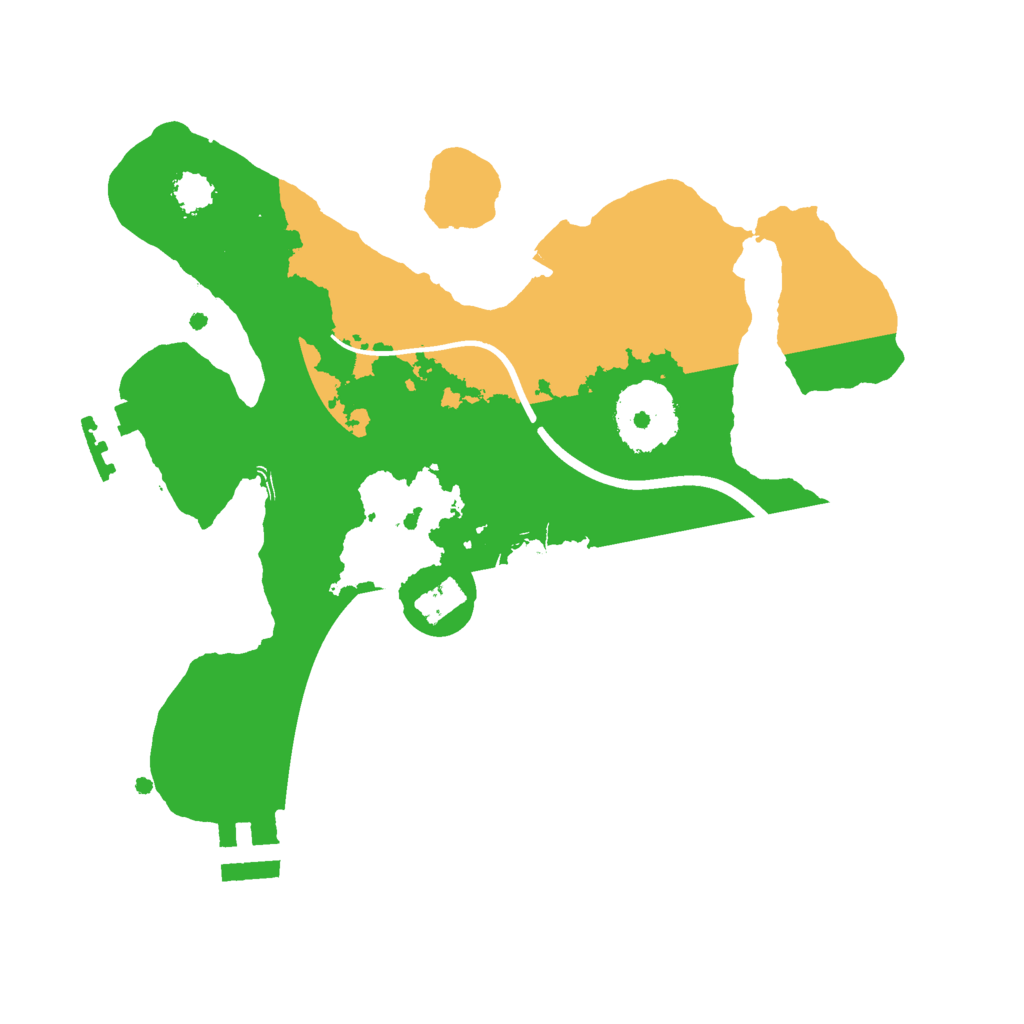 Biome Rust Map: Procedural Map, Size: 2350, Seed: 854408903