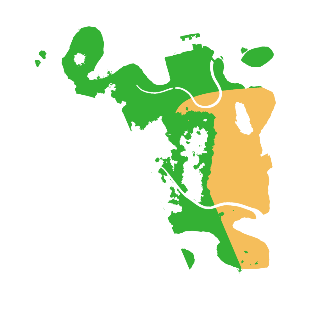Biome Rust Map: Procedural Map, Size: 2500, Seed: 2119549290