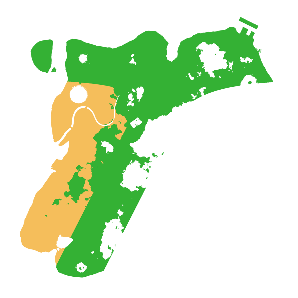 Biome Rust Map: Procedural Map, Size: 3000, Seed: 396275819
