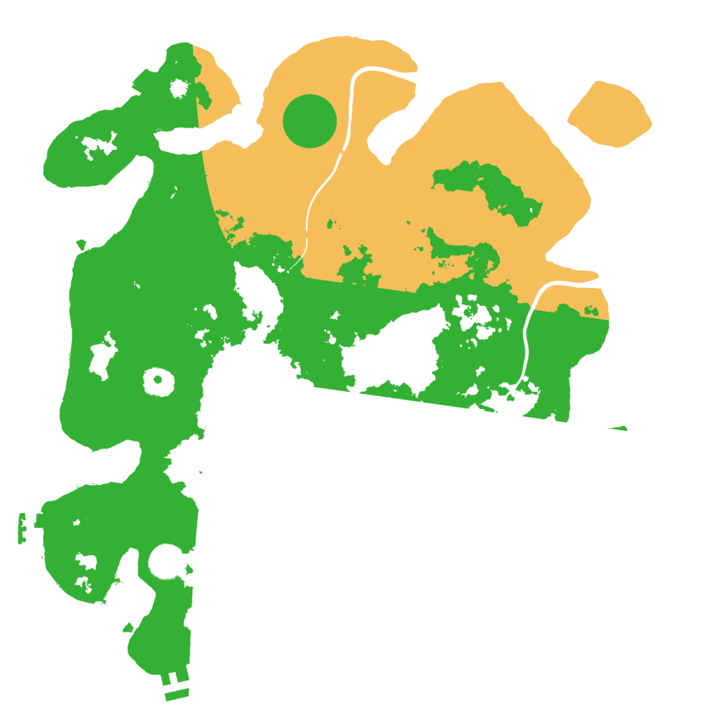 Biome Rust Map: Procedural Map, Size: 3500, Seed: 1378851654