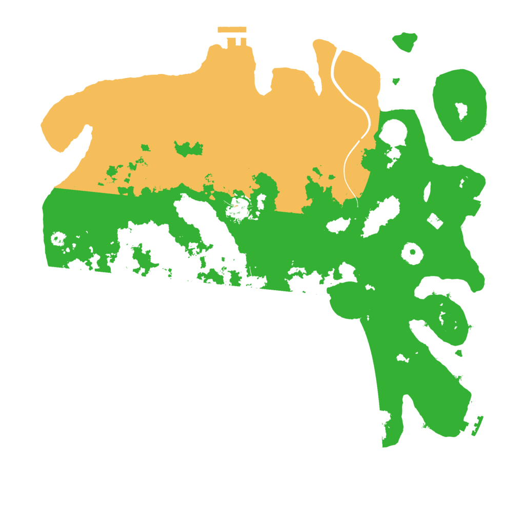 Biome Rust Map: Procedural Map, Size: 3700, Seed: 1208816431
