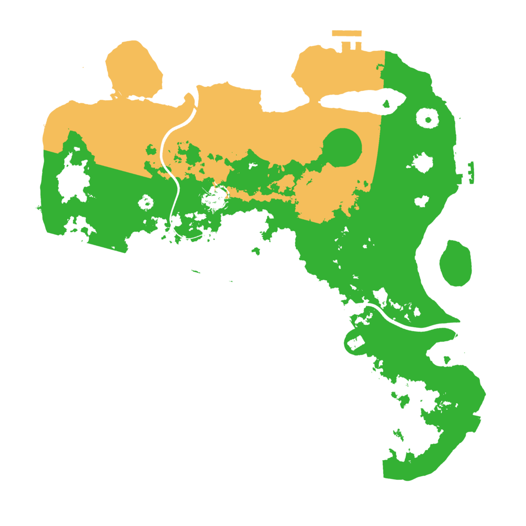 Biome Rust Map: Procedural Map, Size: 3600, Seed: 505357183