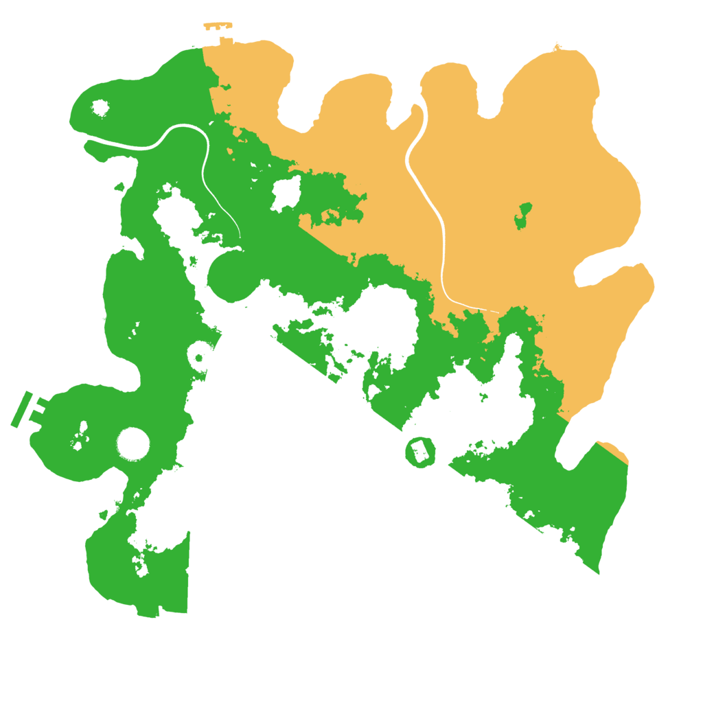 Biome Rust Map: Procedural Map, Size: 3750, Seed: 7768