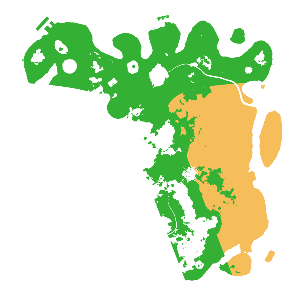 Biome Rust Map: Procedural Map, Size: 3700, Seed: 1230504172