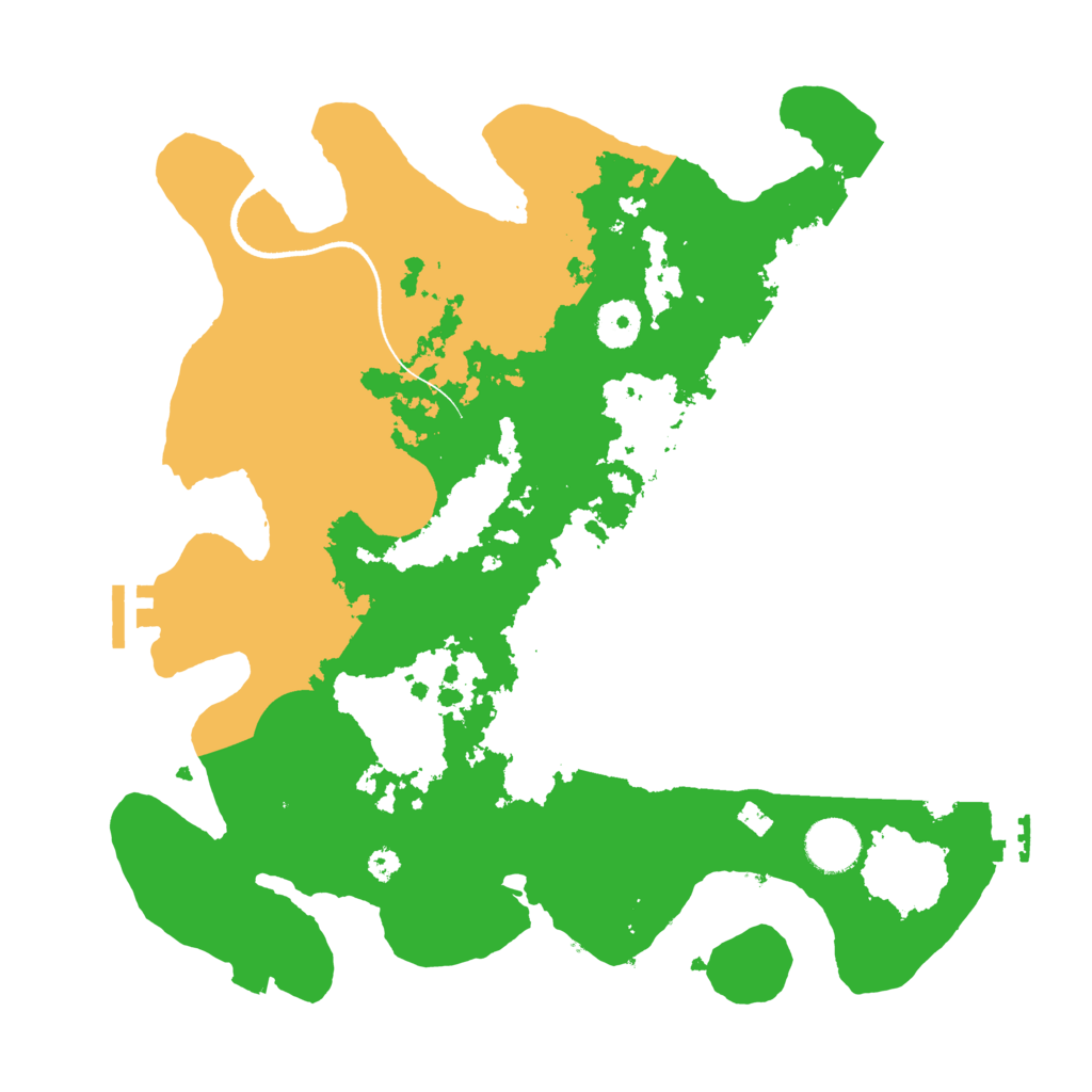 Biome Rust Map: Procedural Map, Size: 3500, Seed: 47610601