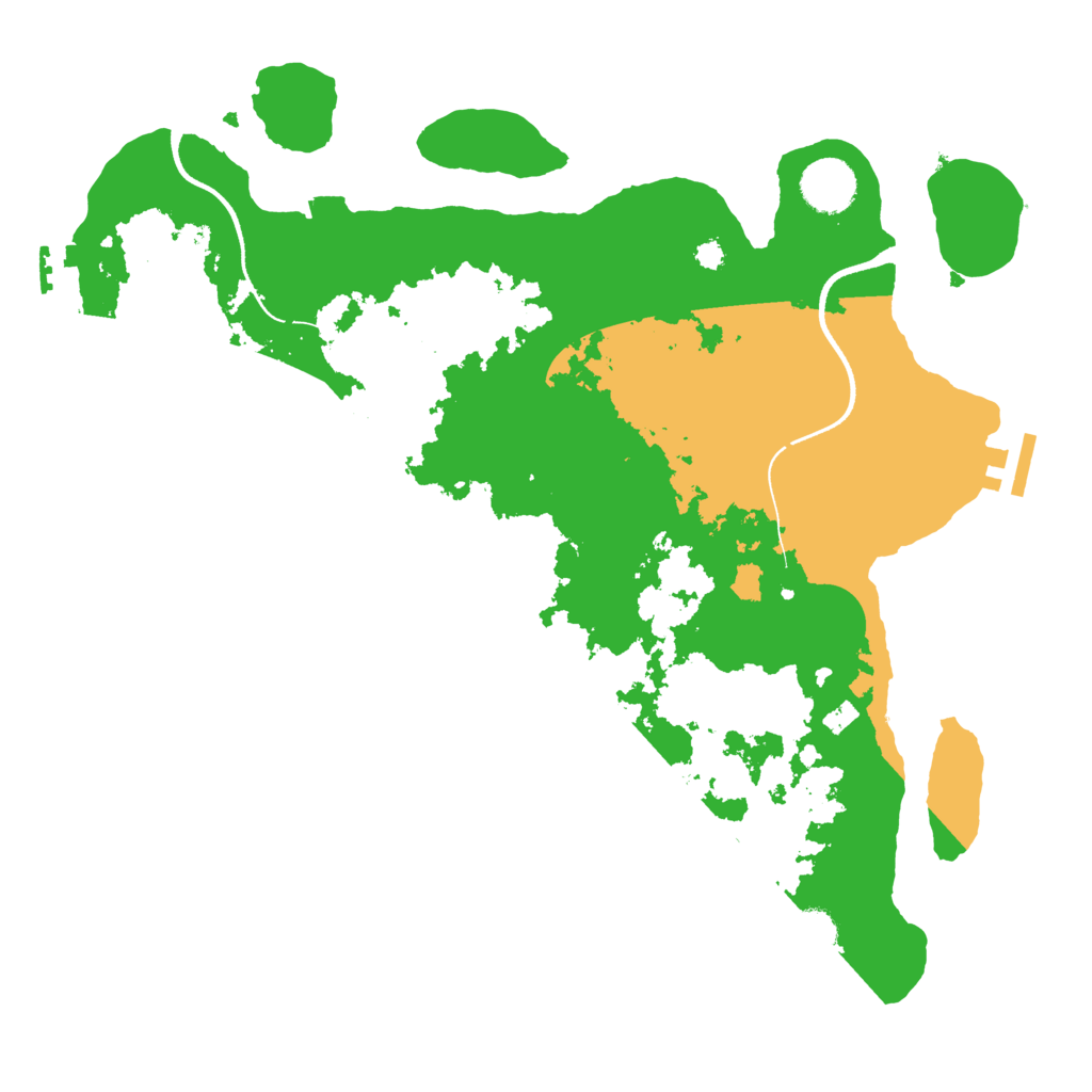 Biome Rust Map: Procedural Map, Size: 3500, Seed: 8530612