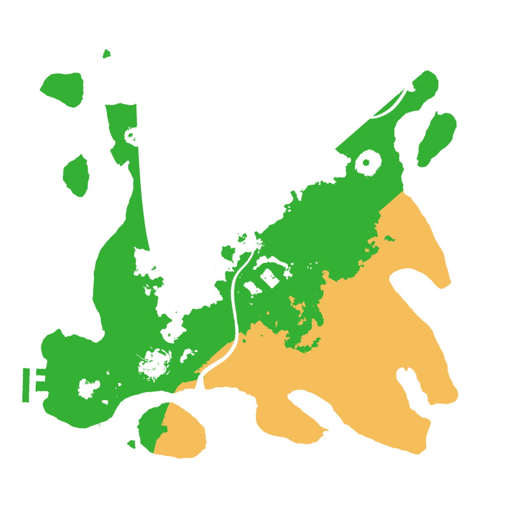 Biome Rust Map: Procedural Map, Size: 3000, Seed: 14443