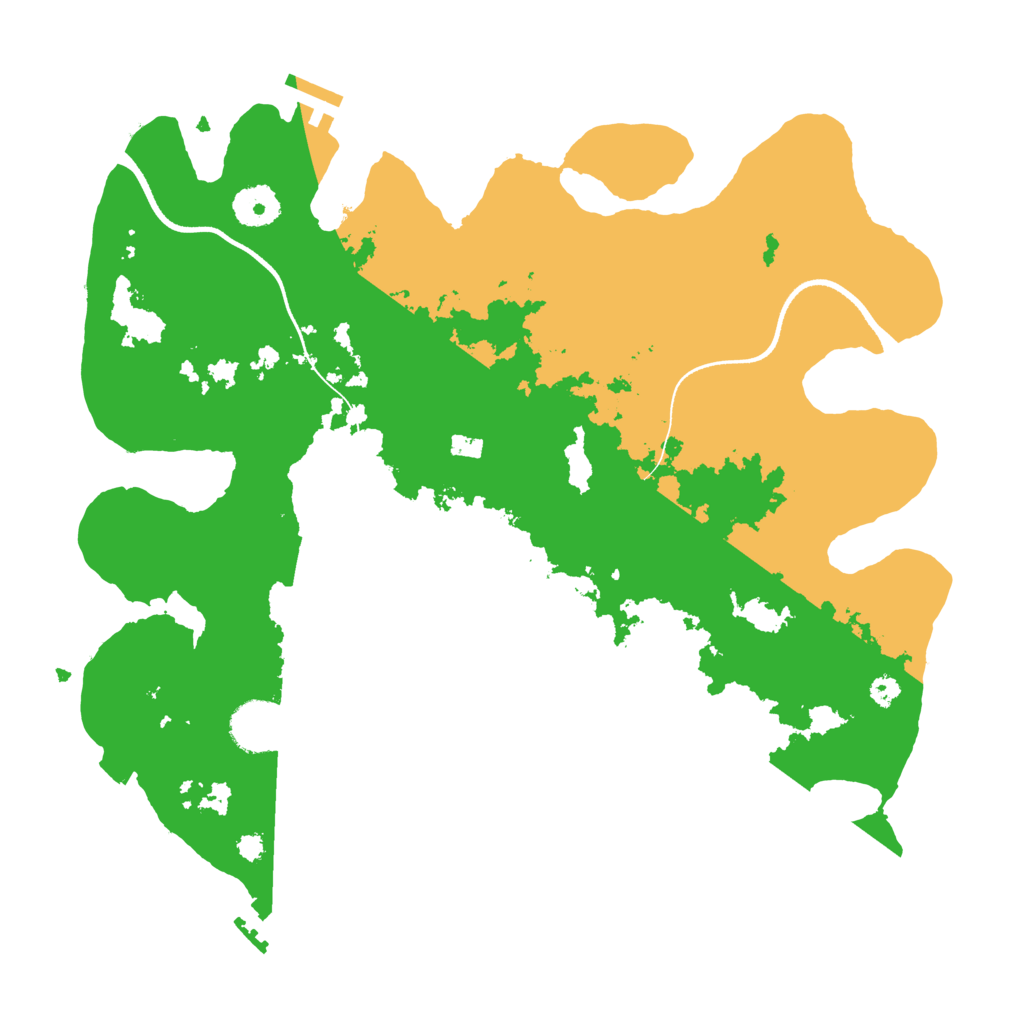 Biome Rust Map: Procedural Map, Size: 3500, Seed: 1335291496
