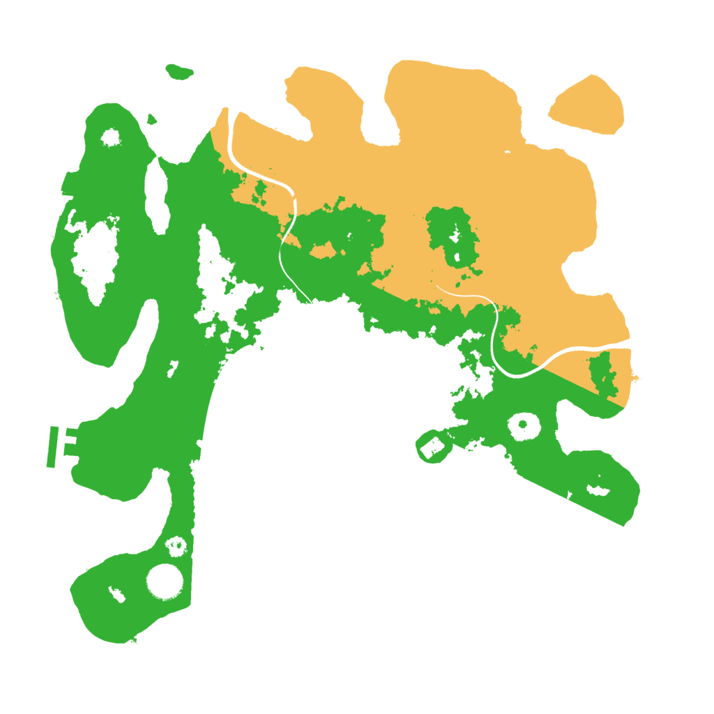 Biome Rust Map: Procedural Map, Size: 3500, Seed: 54849