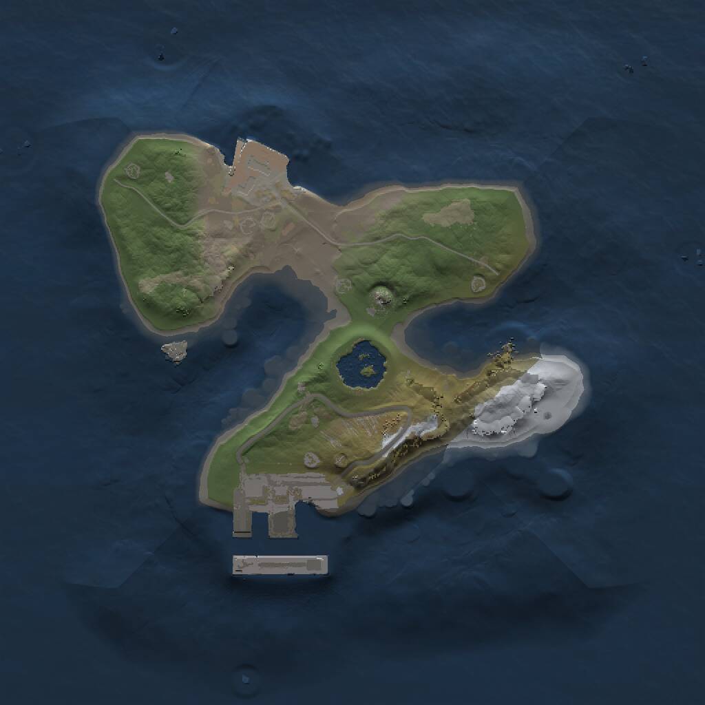 Rust Map: Procedural Map, Size: 1500, Seed: 758705963, 2 Monuments