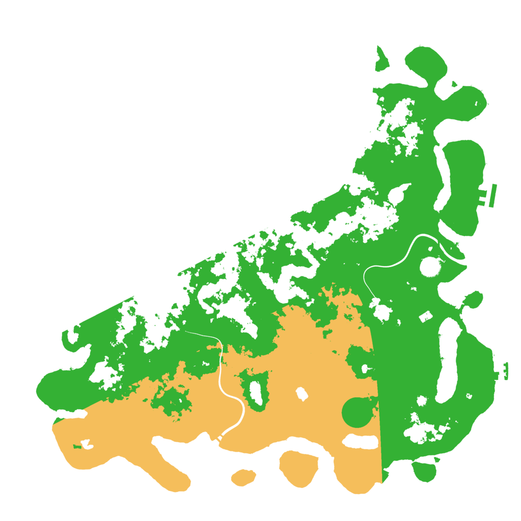 Biome Rust Map: Procedural Map, Size: 4500, Seed: 1576523857