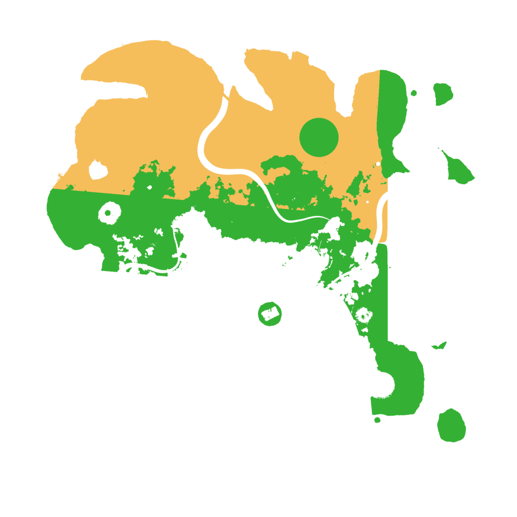 Biome Rust Map: Procedural Map, Size: 3500, Seed: 1822685544