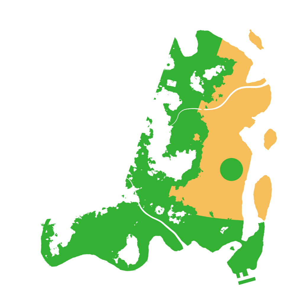 Biome Rust Map: Procedural Map, Size: 3500, Seed: 605695941