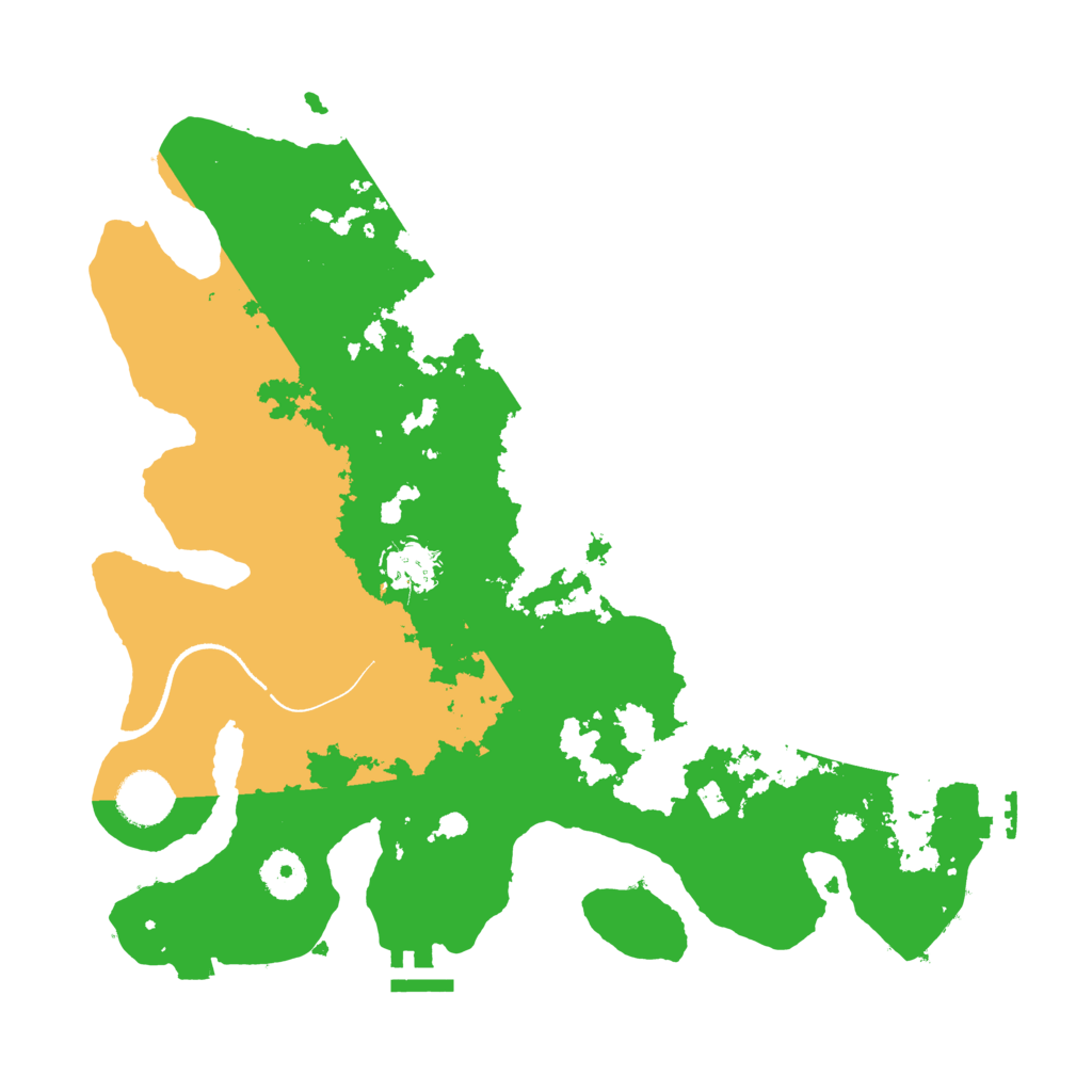 Biome Rust Map: Procedural Map, Size: 3500, Seed: 592393573