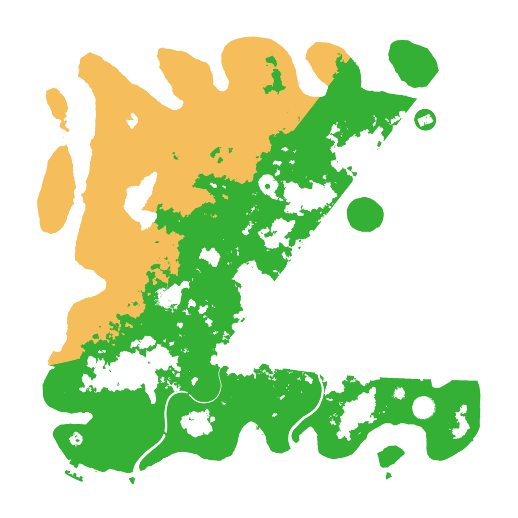Biome Rust Map: Procedural Map, Size: 4000, Seed: 1236464321