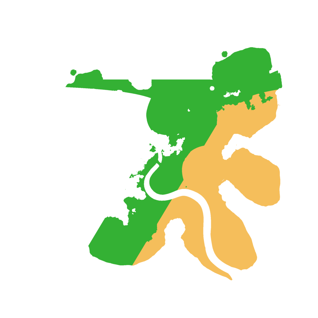 Biome Rust Map: Procedural Map, Size: 2100, Seed: 1986908484