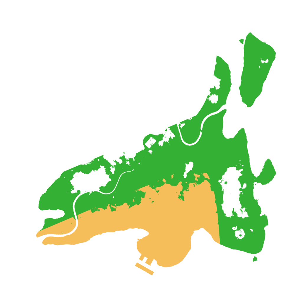 Biome Rust Map: Procedural Map, Size: 3100, Seed: 54546