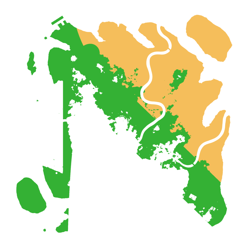 Biome Rust Map: Procedural Map, Size: 3800, Seed: 8151589