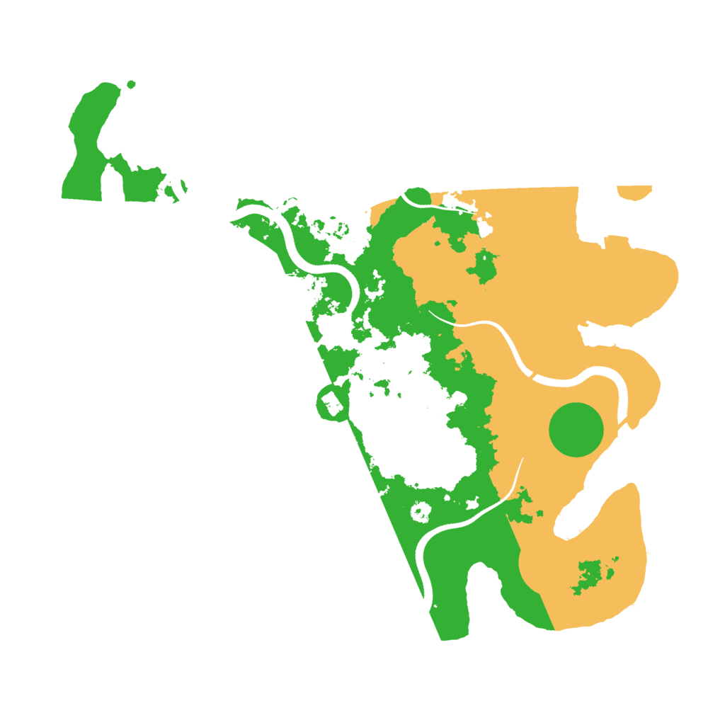 Biome Rust Map: Procedural Map, Size: 3500, Seed: 738730327