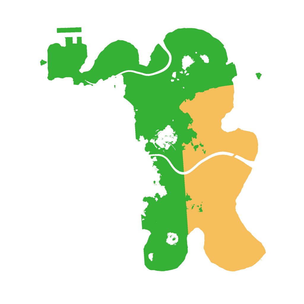 Biome Rust Map: Procedural Map, Size: 2500, Seed: 68571
