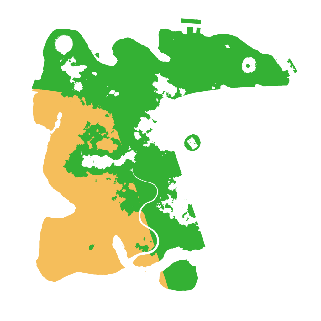 Biome Rust Map: Procedural Map, Size: 3200, Seed: 1192744246