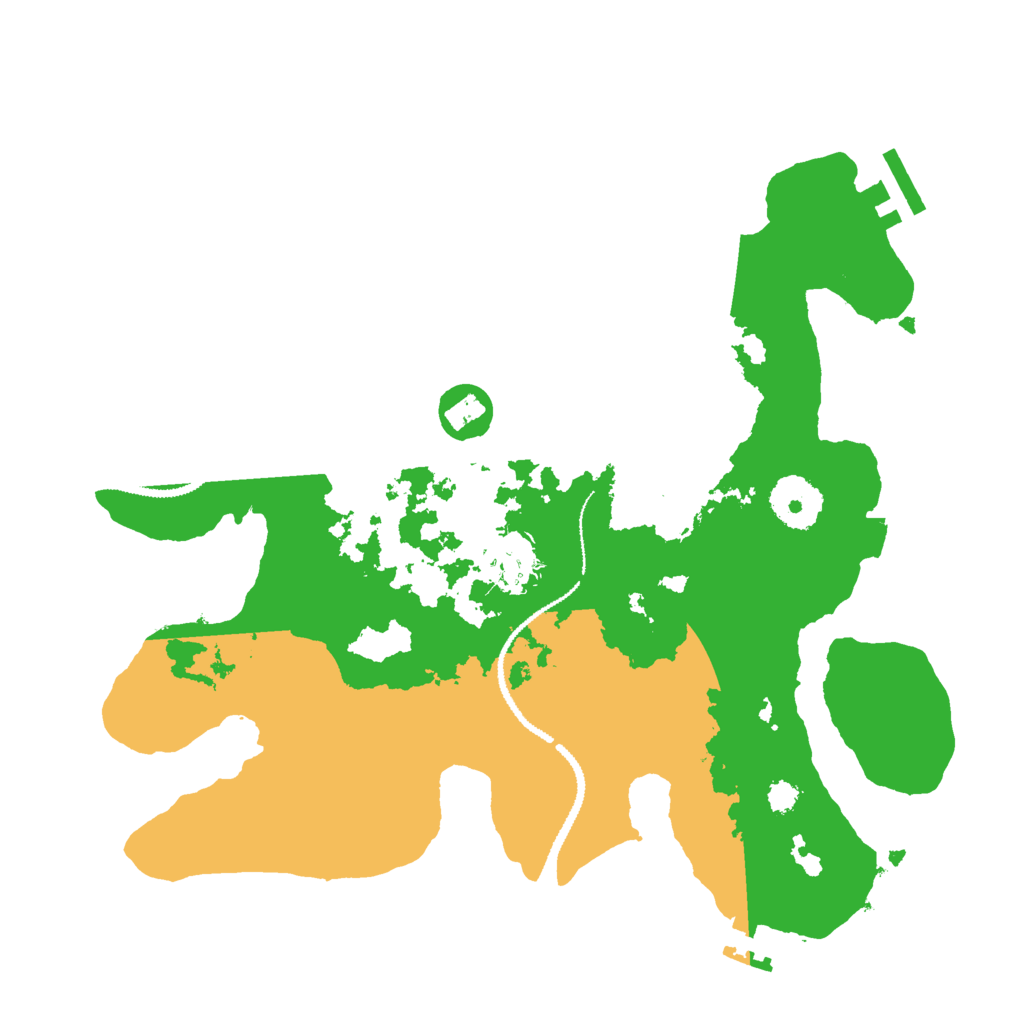 Biome Rust Map: Procedural Map, Size: 3000, Seed: 72764