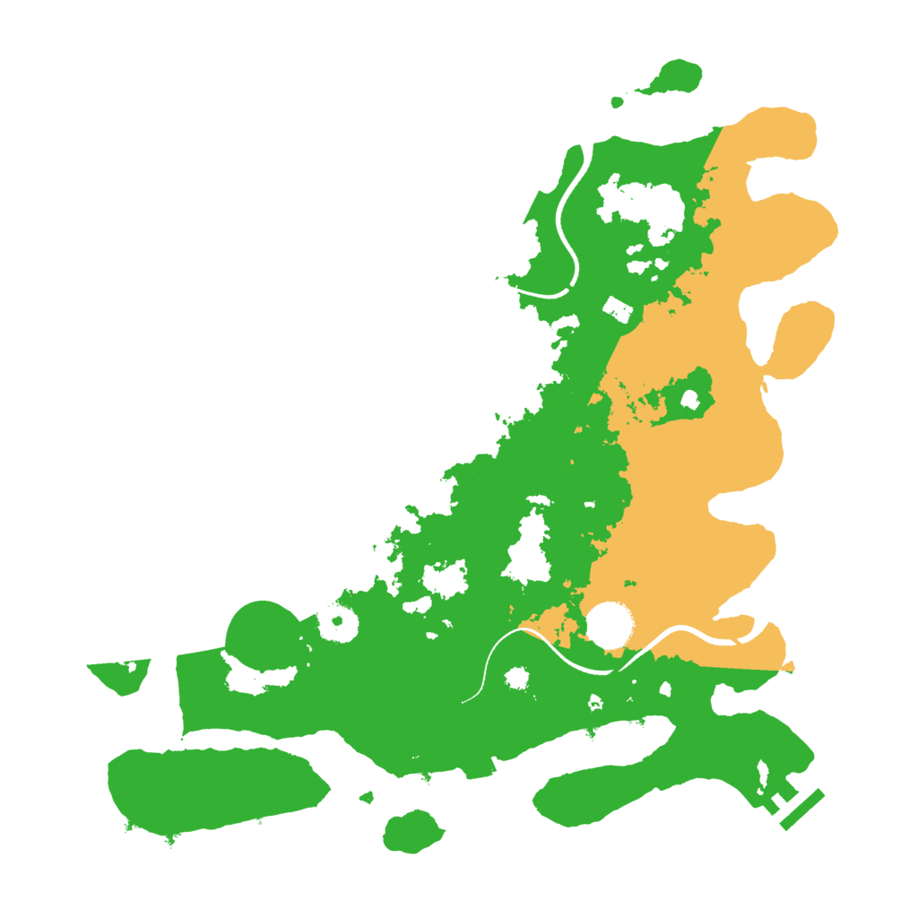 Biome Rust Map: Procedural Map, Size: 3500, Seed: 2021419889