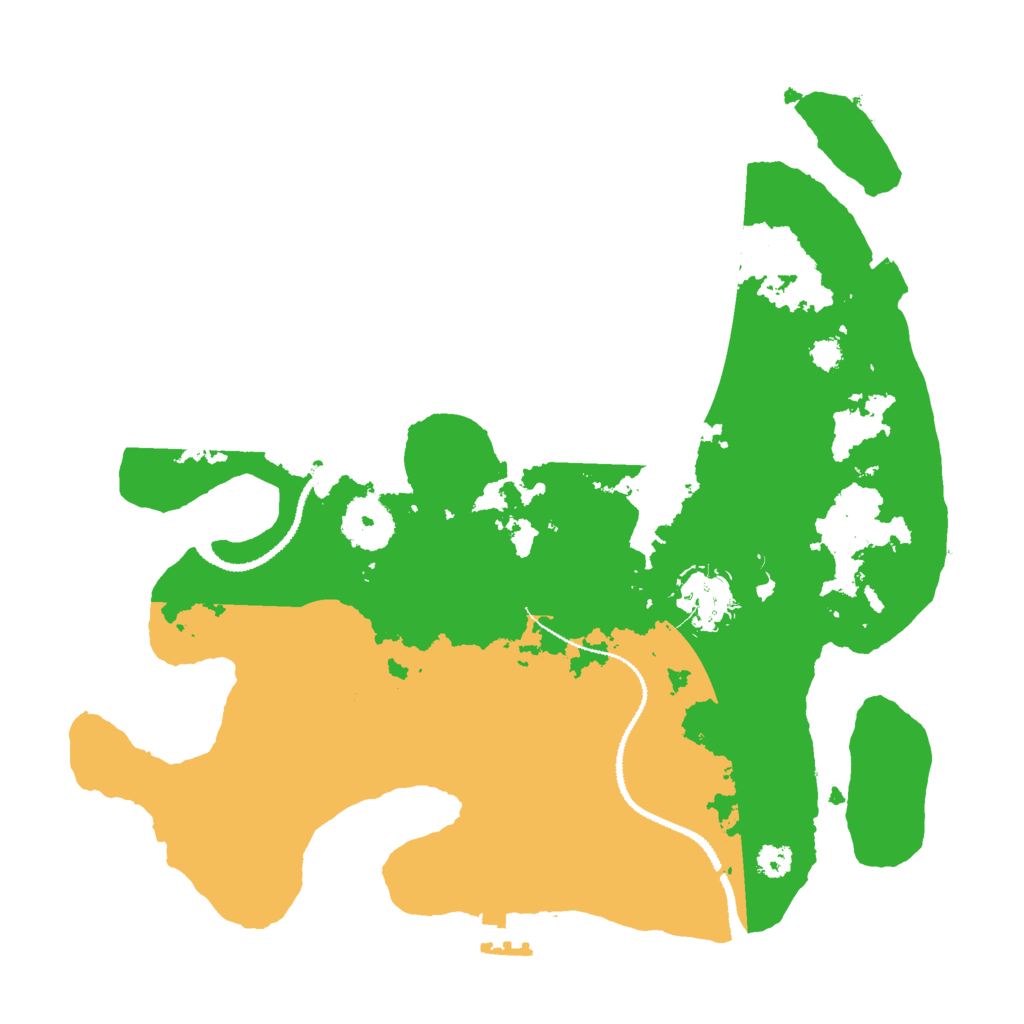 Biome Rust Map: Procedural Map, Size: 3000, Seed: 3324234