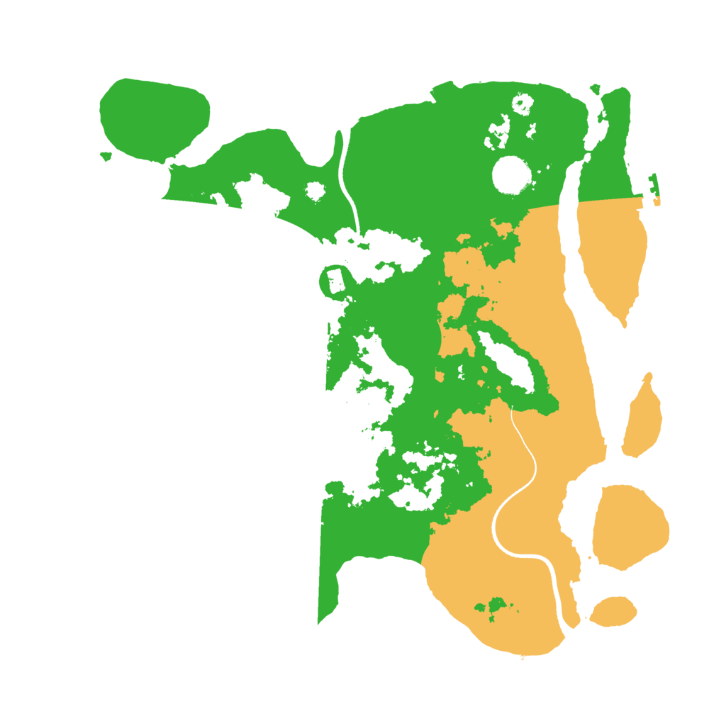 Biome Rust Map: Procedural Map, Size: 3400, Seed: 8151603
