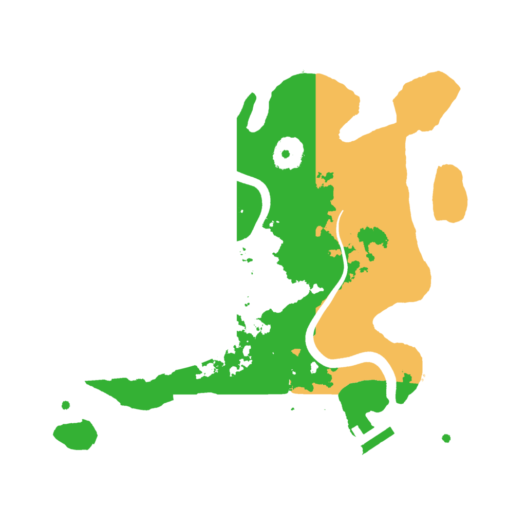 Biome Rust Map: Procedural Map, Size: 2500, Seed: 68974