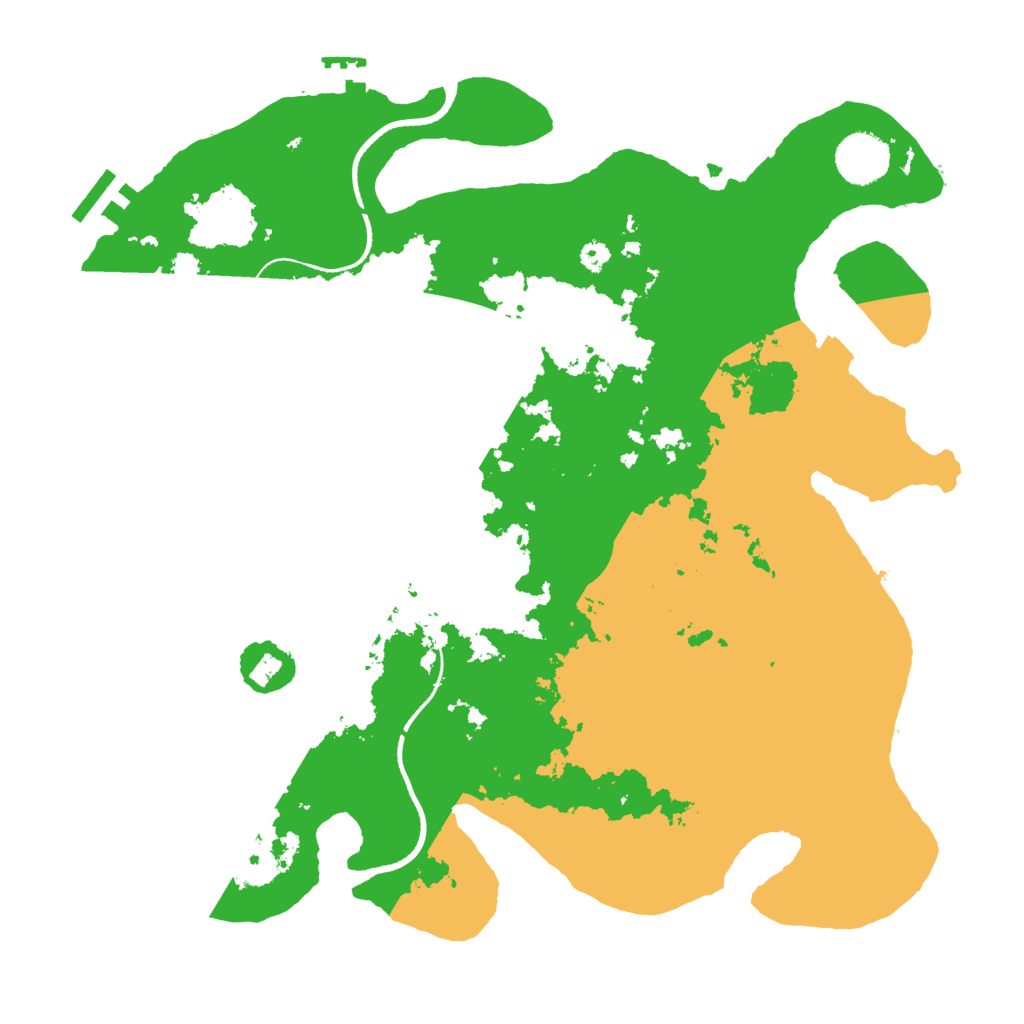 Biome Rust Map: Procedural Map, Size: 3500, Seed: 1986908484