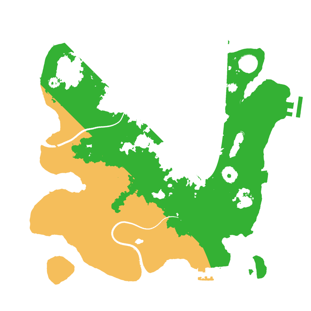 Biome Rust Map: Procedural Map, Size: 3000, Seed: 97699347