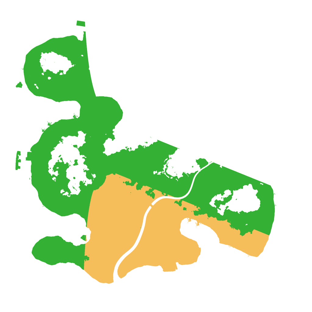 Biome Rust Map: Procedural Map, Size: 2500, Seed: 8197025