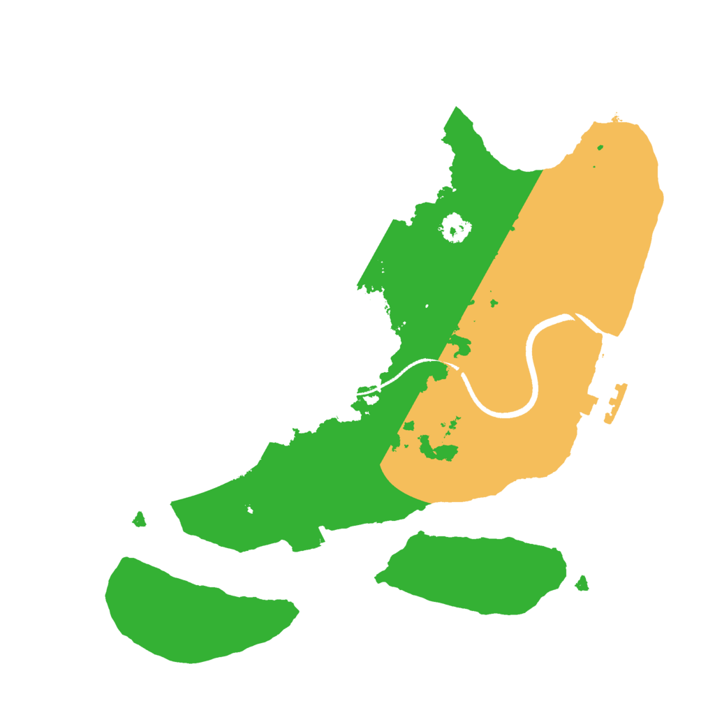 Biome Rust Map: Procedural Map, Size: 2500, Seed: 914354025