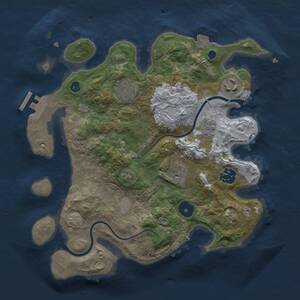 Thumbnail Rust Map: Procedural Map, Size: 2950, Seed: 415695625, 8 Monuments