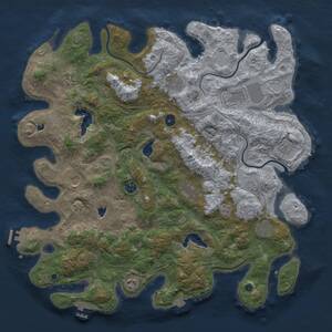 Thumbnail Rust Map: Procedural Map, Size: 4500, Seed: 865740184, 16 Monuments