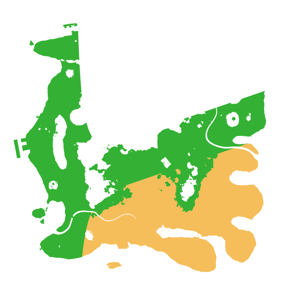 Biome Rust Map: Procedural Map, Size: 3200, Seed: 23124